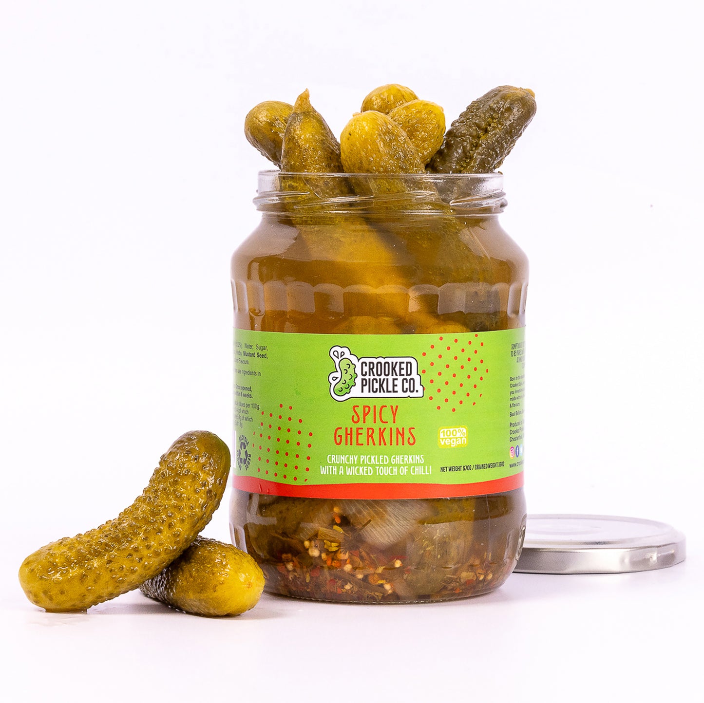 Spicy Gherkins - 8 x 670g