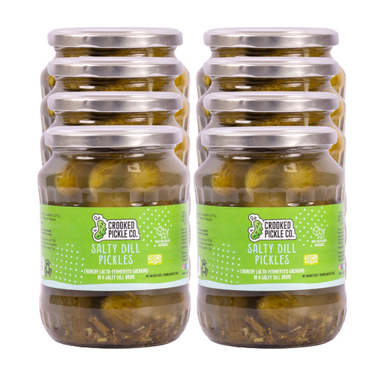 Lacto-fermented Salty Dill Pickles - 8 x 650g